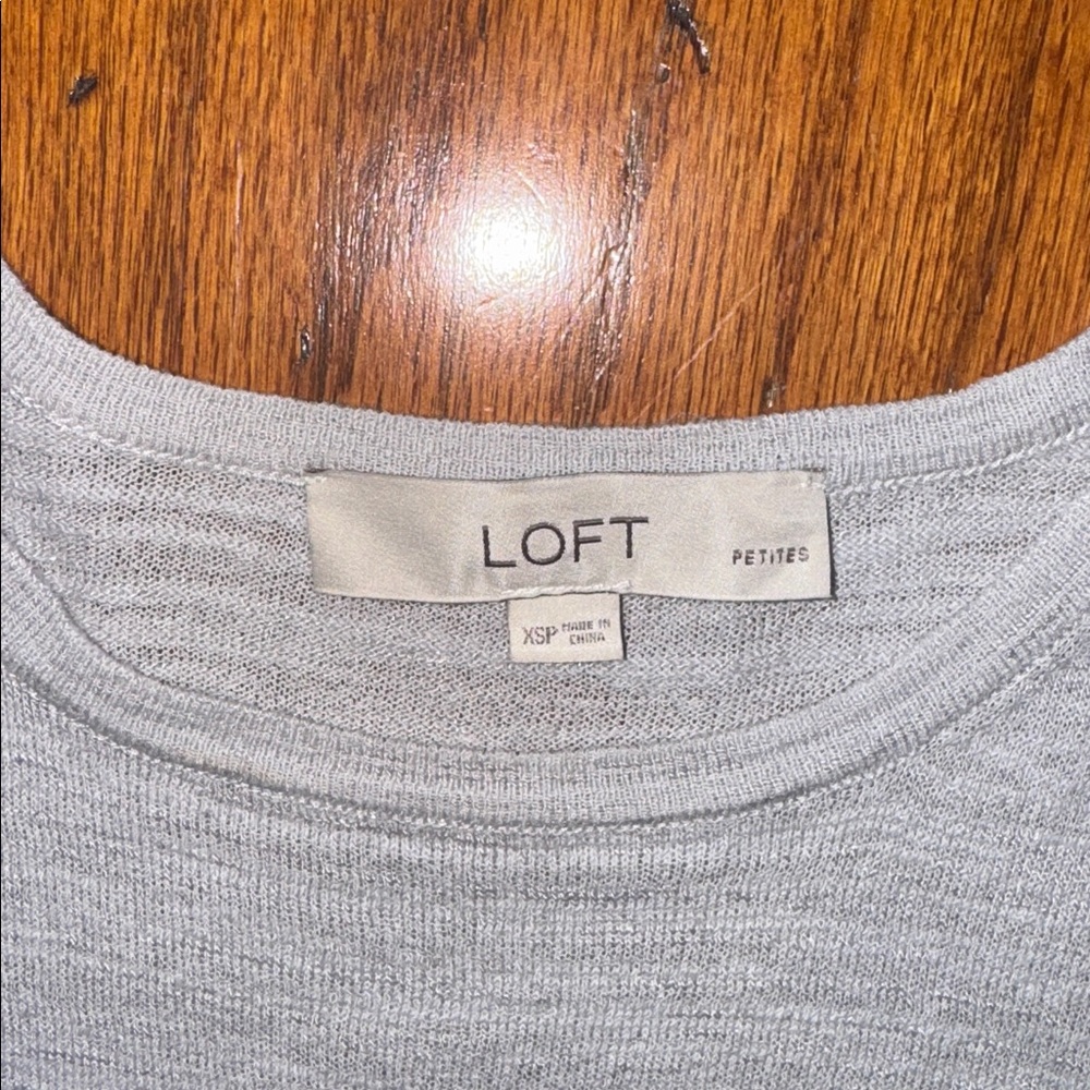 Gorgeous, XSP Loft, gray, lightweight sweater - Picture 3 of 5